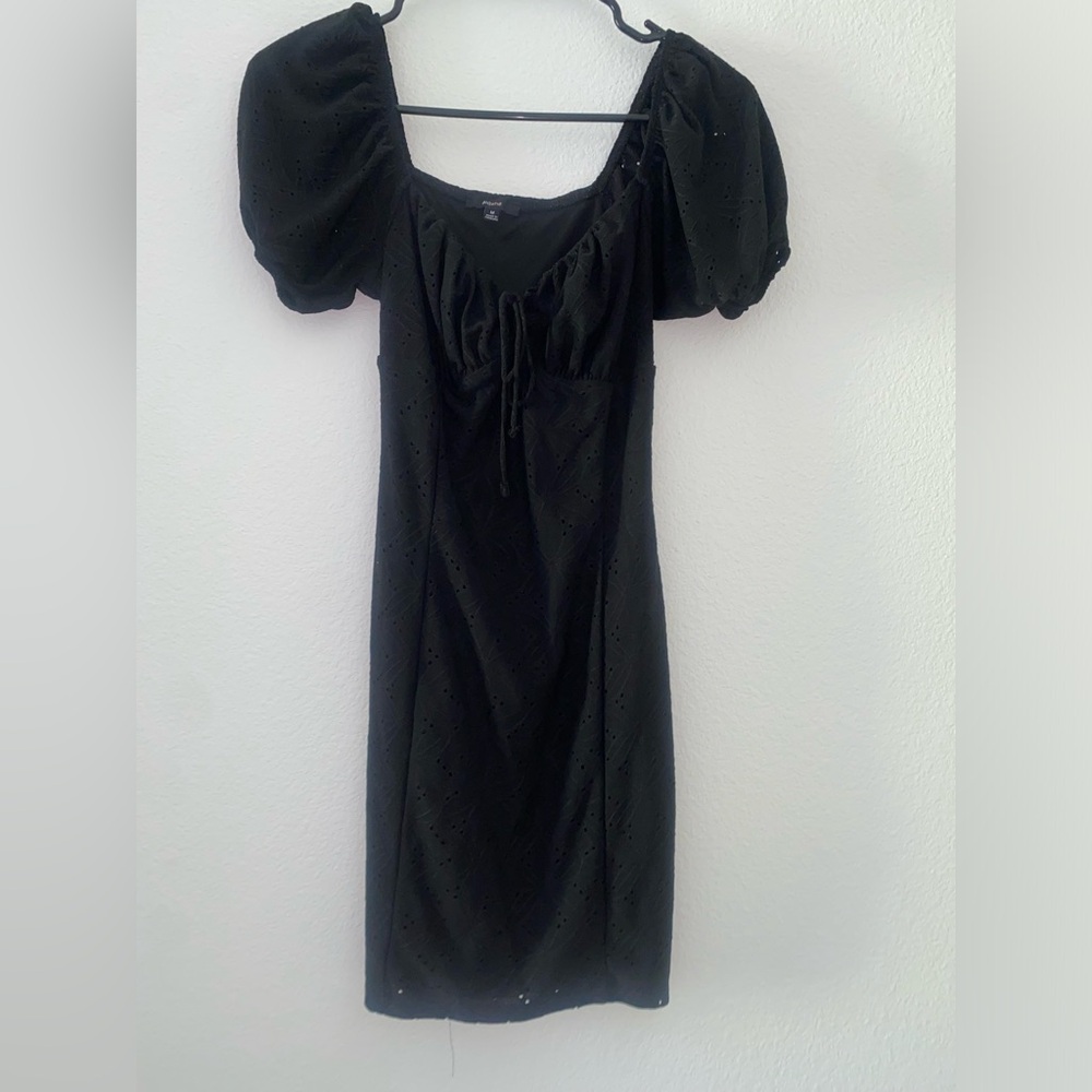 Black lace dress